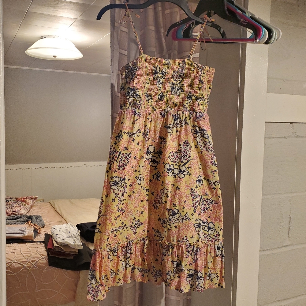 Lilly Pulitzer yellow ladybug butterfly sundress. Size medium. Misha dress